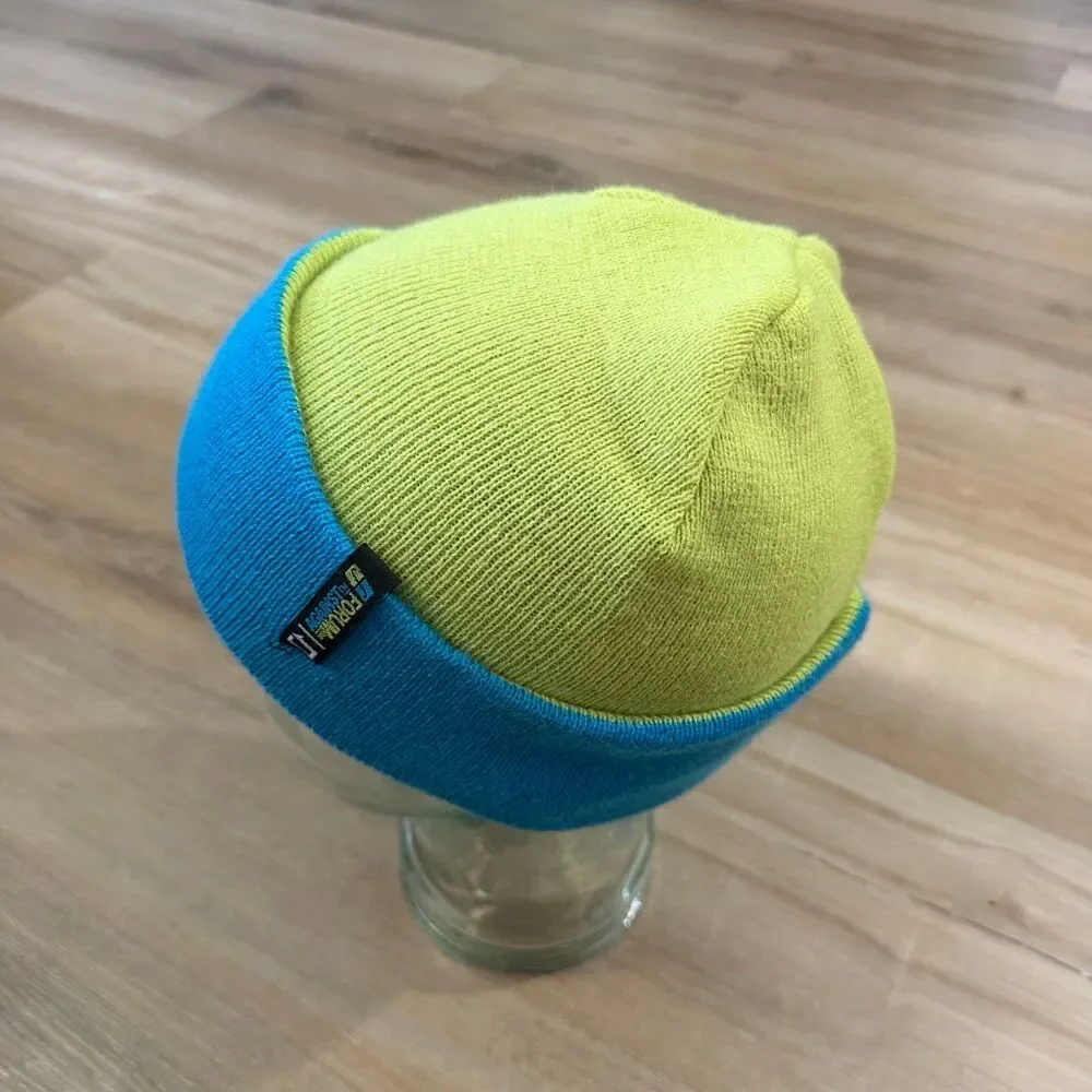 Vintage Y2K Forum Snowboards Beanie Blue Yellow Forum Against Hat OS Grail 2000s